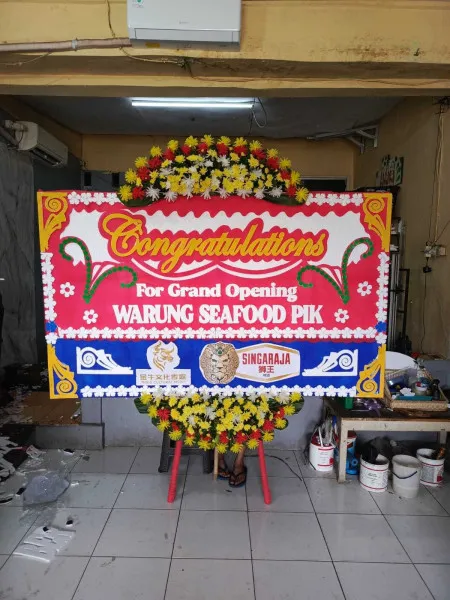Papan Bunga Ucapan Selamat Medansatria